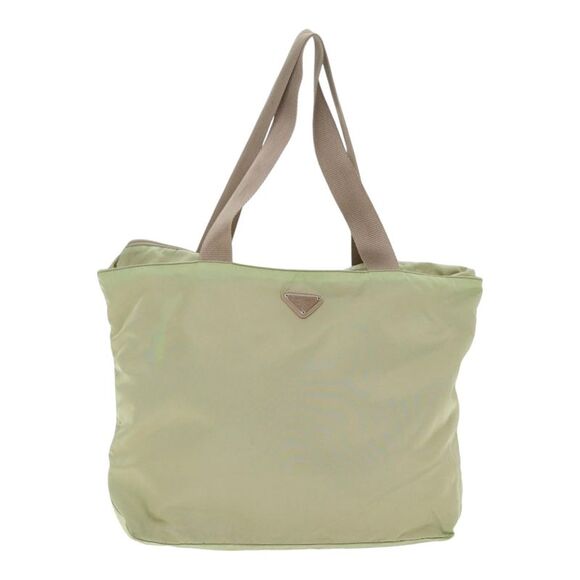 Prada Tessuto Khaki Synthetic Tote Bag (Pre-Owned) - Picture 1 of 16